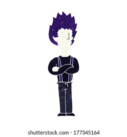 cartoon vampire man