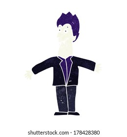 cartoon vampire man