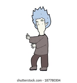 cartoon vampire man