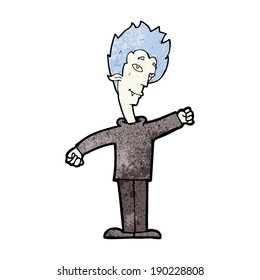 cartoon vampire man