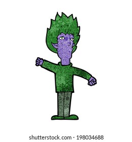cartoon vampire man