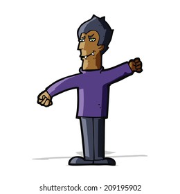 cartoon vampire man