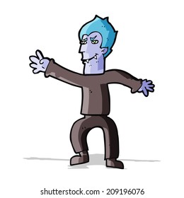 cartoon vampire man