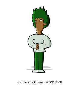 cartoon vampire man