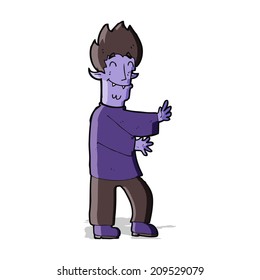 cartoon vampire man