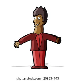 cartoon vampire man