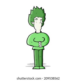 cartoon vampire man