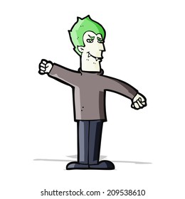 cartoon vampire man