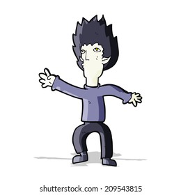 cartoon vampire man