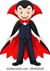 Cartoon vampire mascot