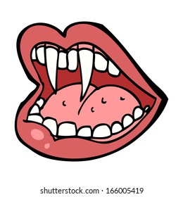 cartoon vampire mouth