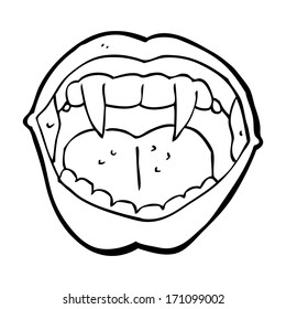 cartoon vampire mouth