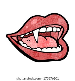 boca de vampiros de dibujos animados