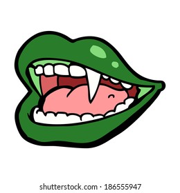 cartoon vampire mouth