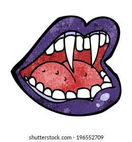 cartoon vampire mouth
