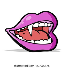cartoon vampire mouth