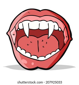 boca de vampiros de dibujos animados