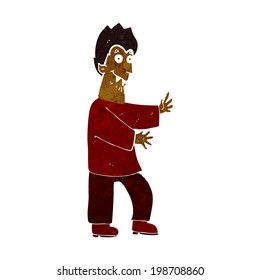 cartoon vampire waving hands