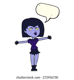 cartoon vampire woman
