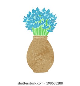 cartoon vase of flowers