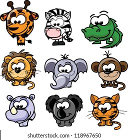 Cartoon vector animals