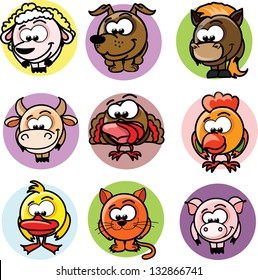 Cartoon vector animals