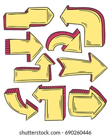 Cartoon vector Arrow Collection 