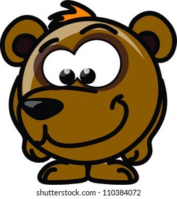 Cartoon vector bear