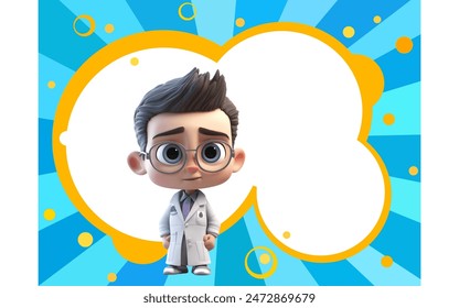 cartoon vector with beautiful background