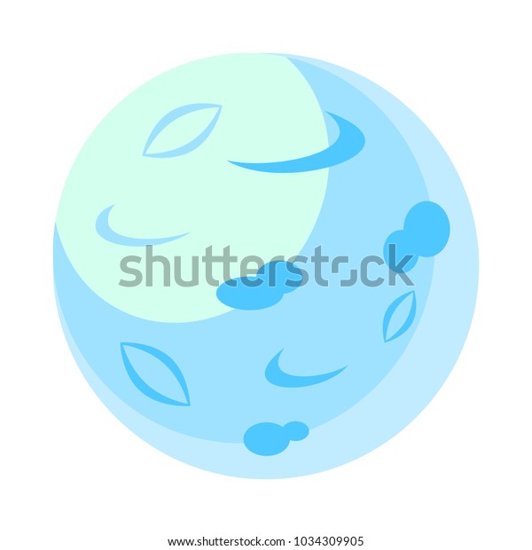 Cartoon vector blue\
moon