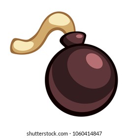 Cartoon vector bomb icon