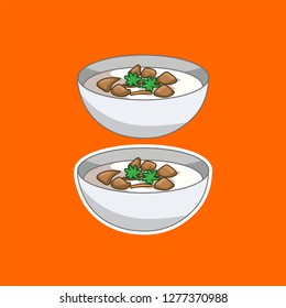 cartoon vector bowl