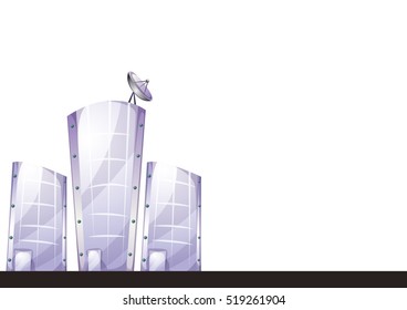 cartoon vector building background with separated layers for game art and animation game design asset in 2d graphic