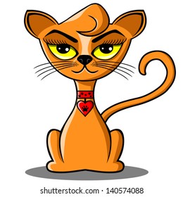 Cartoon vector cat.