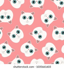 cartoon vector cat pattern 