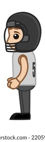 Cartoon Vector Character - Baseball Keeper