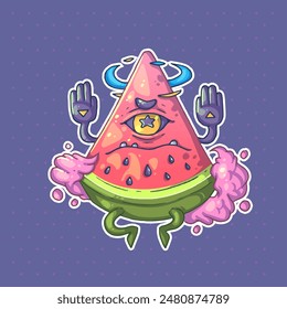 Cartoon vector character. Trendy style. Vector illustration.