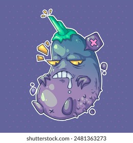 Cartoon vector character. Trendy style. Vector illustration.
