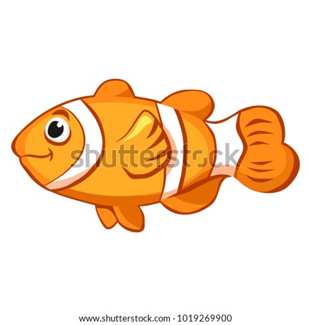 Cartoon vector clown fish