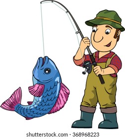 Cartoon Fisherman High Res Stock Images Shutterstock