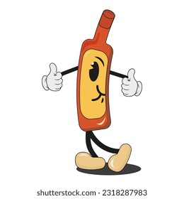 Cartoon vector, Comic characters cool characters bottle