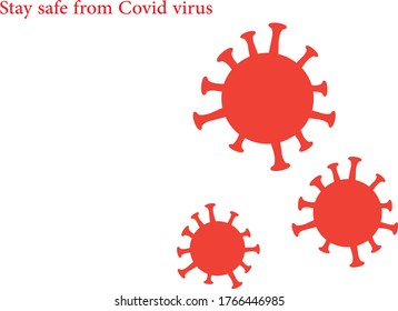 Cartoon vector of corona virus