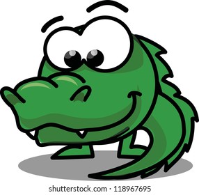 Cartoon vector crocodile