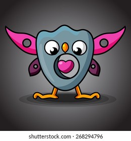 Cartoon vector cute monster