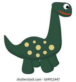 Cartoon Vector Dinosaur Illustration