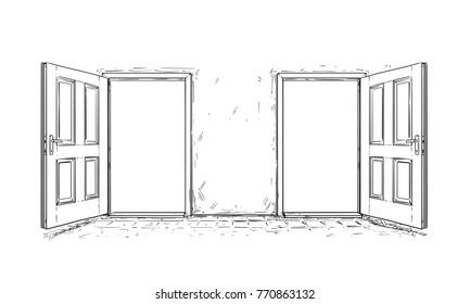 Open Door Drawing Images Stock Photos Vectors Shutterstock