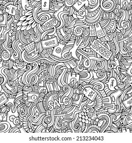 Coloring Page Doodle Abstract Style Vector Stock Vector (Royalty Free ...