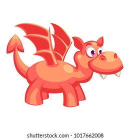 Cartoon vector dragon character