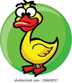 Cartoon vector duck