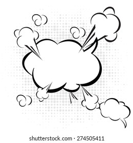 Cartoon vector, explosion Comic Speech Bubble 